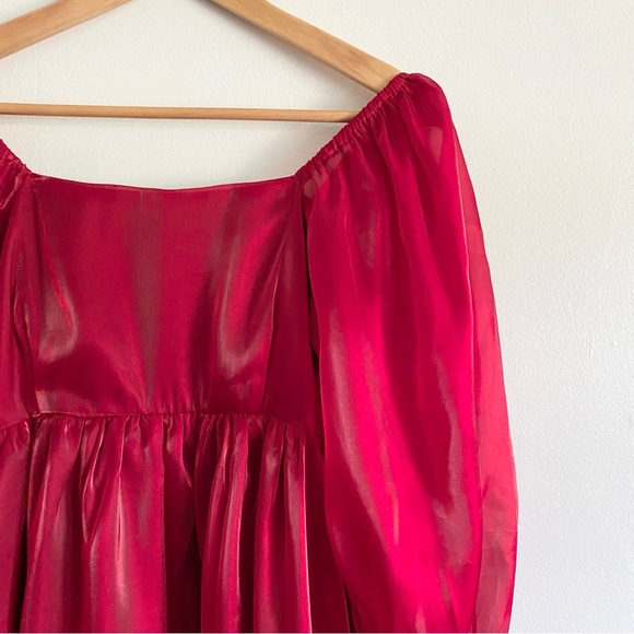 Entro Red Mini Dress - Picture 3 of 6